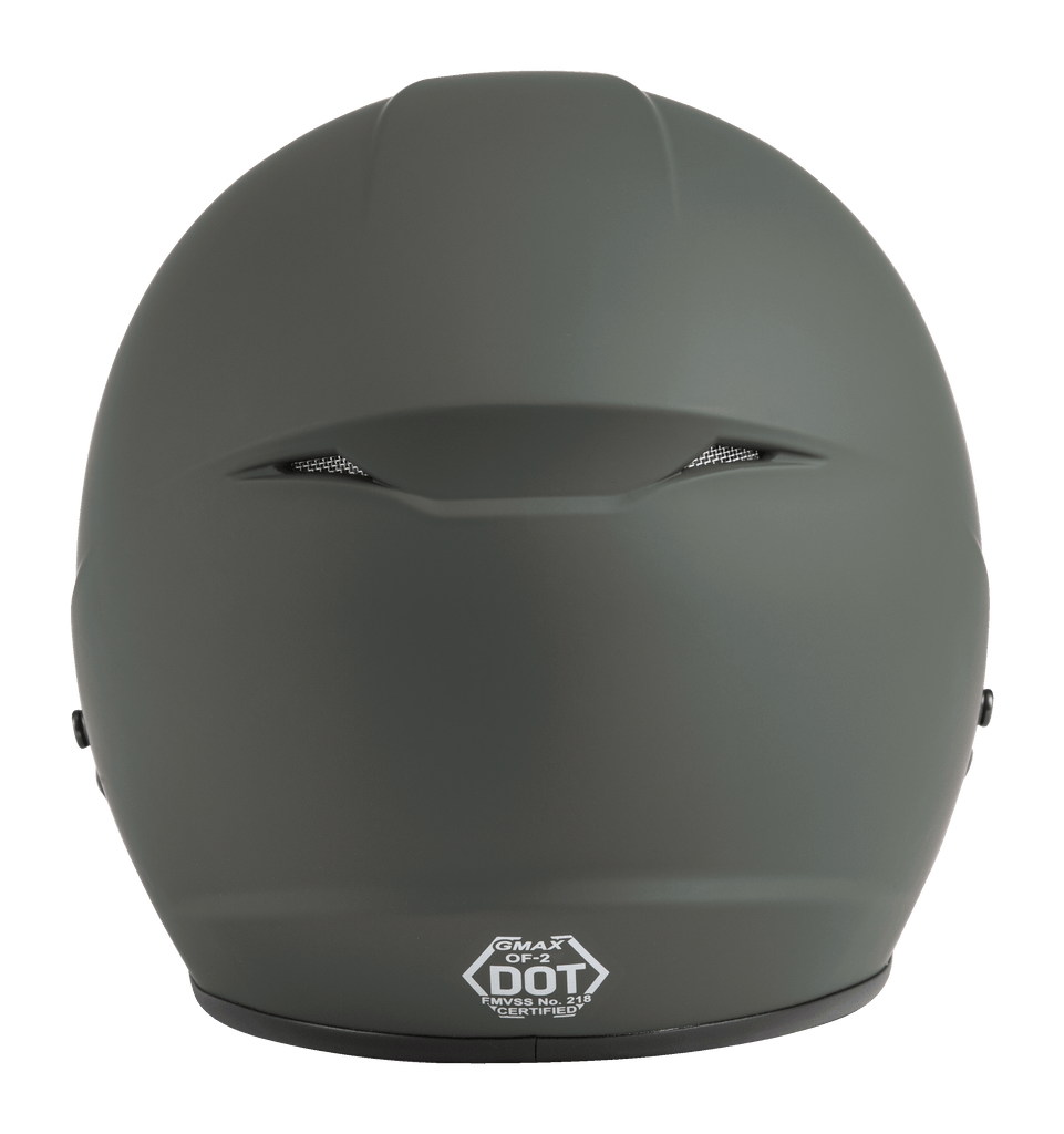 Of 2 Open Face Helmet Matte Green Lg