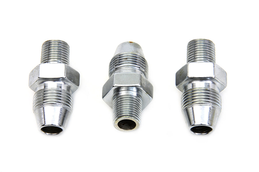 Chrome Oil Line Fitting