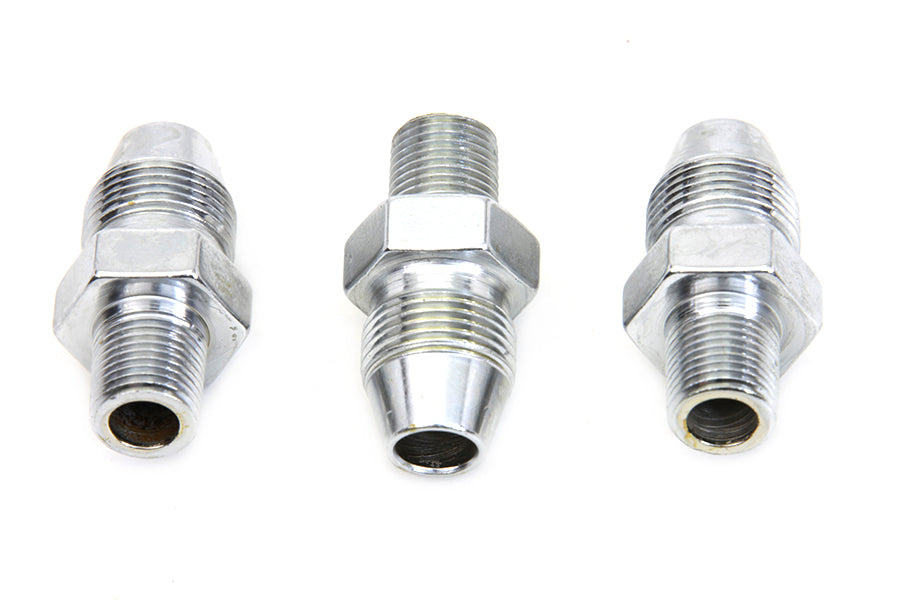Chrome Oil Line Fitting