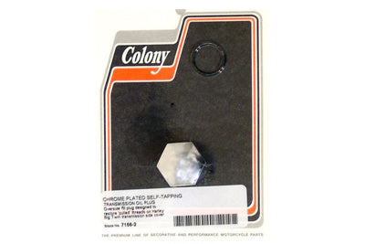 Chrome Self-Tapping Transmission Plug