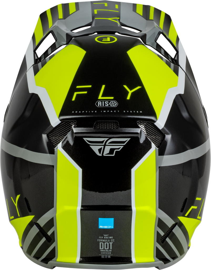 Youth Formula Cc Strike Helmet Grey/Black/Hi Vis Yl