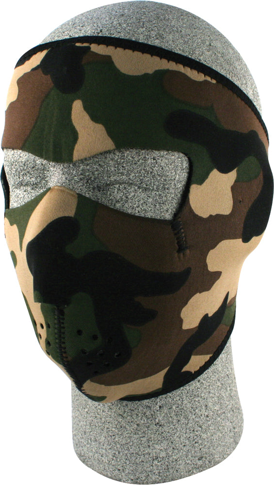 Full Face Mask Woodland Camo