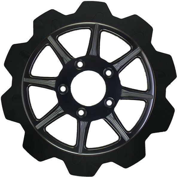 High Carbon Steel Phoenix Rear Rotor Black 11.8"