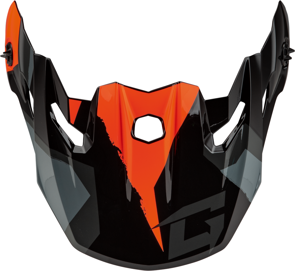 Mx 96 Splinter Visor W/Screws Black/Orange