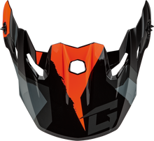 Load image into Gallery viewer, Mx 96 Splinter Visor W/Screws Black/Orange
