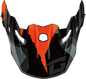 Mx 96 Splinter Visor W/Screws Black/Orange