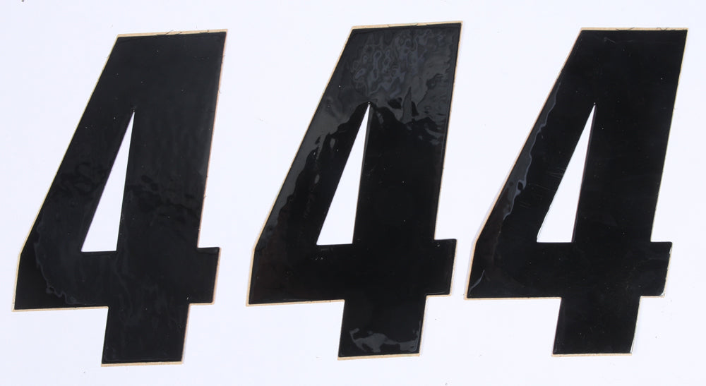 Number 4 Black 6" 3/Pk