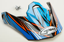 Load image into Gallery viewer, Visor W/Screws Raz Mx 86 Blue/Hi Vis Orange