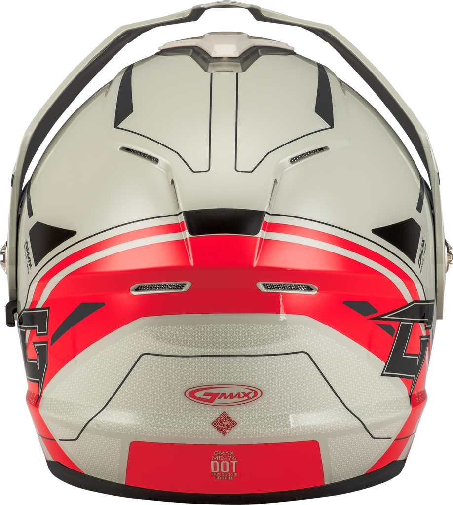 Md 74s Spectre Snow Helmet W/ Electric Shield White/Red Sm