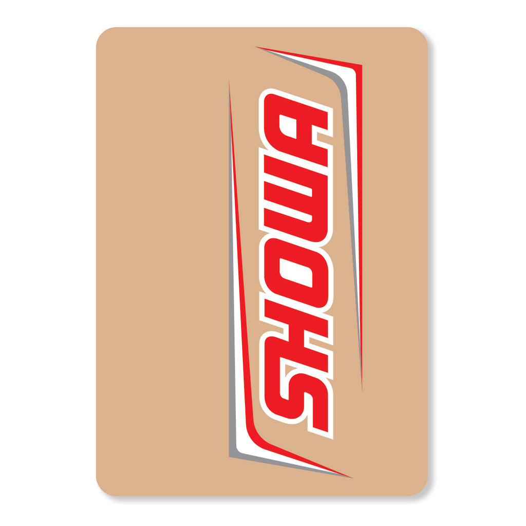Showa Upper Fork Decals Red/White