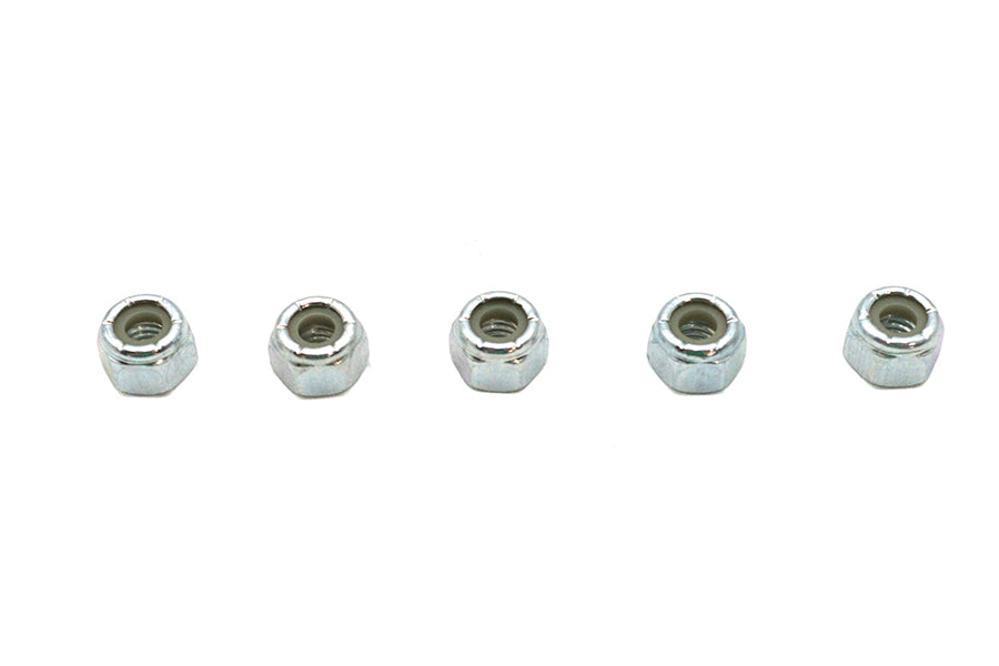 Zinc Plated Hex Nuts 1/4 inch-20 Nyloc