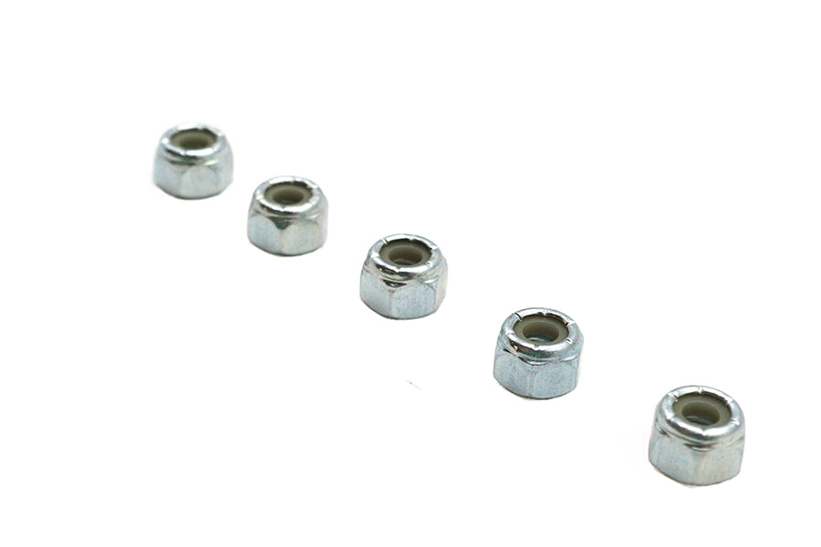 Zinc Plated Hex Nuts 1/4 inch-20 Nyloc