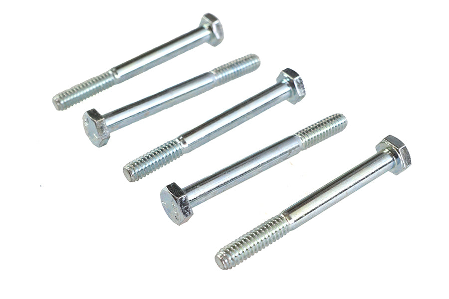 Zinc Hex Cap Bolts 1/4 inch-20 x 2-1/2 inch