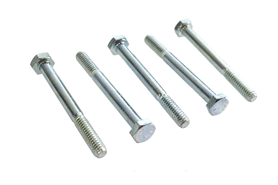 Zinc Hex Cap Bolts 1/4 inch-20 x 2-1/2 inch