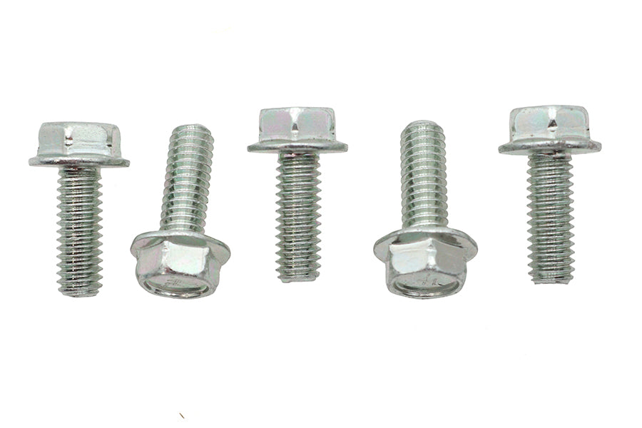 Zinc Hex Flange Screws 5/16 inch-18 x 7/8 inch