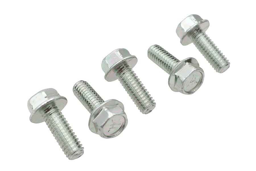 Zinc Hex Flange Screws 5/16 inch-18 x 7/8 inch