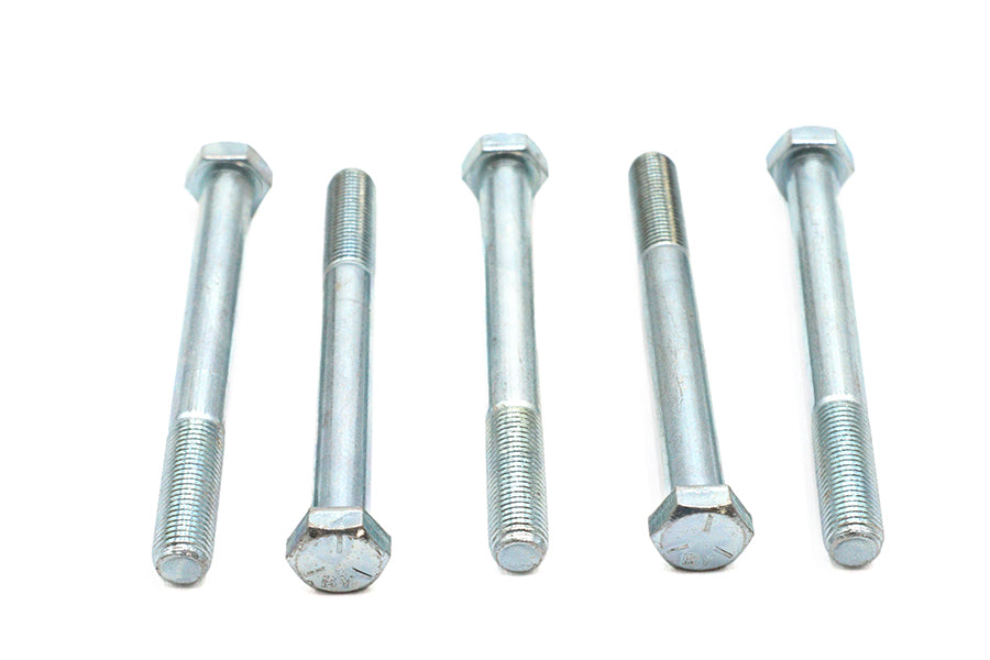 Zinc Hex Cap Bolts 3/8 inch-24 x 3-1/2 inch