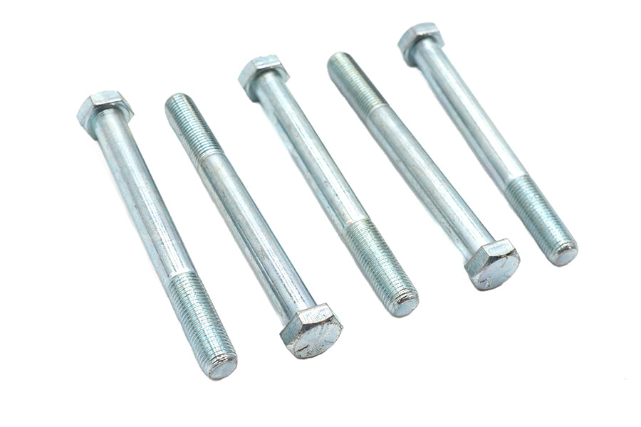 Zinc Hex Cap Bolts 3/8 inch-24 x 3-1/2 inch