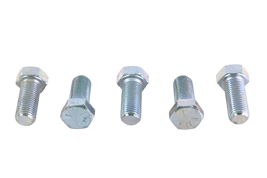 Zinc Hex Cap Bolts 7/16 inch-20 x 1 inch