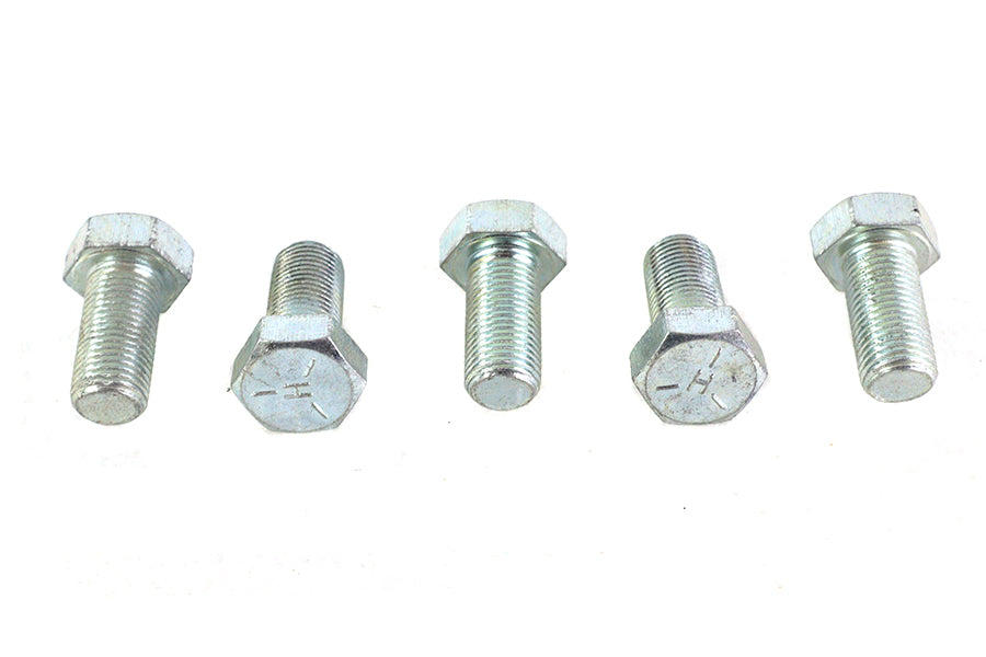 Zinc Hex Cap Bolts 1/2 inch-20 x 1 inch