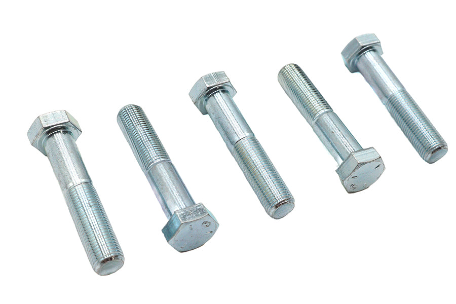 Zinc Hex Cap Bolts 1/2 inch-20 x 2-1/2 inch