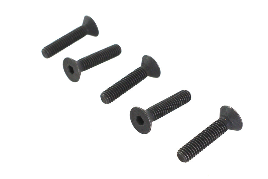 Allen Flat Head Screws Black 5/16 inch-18 x 1-1/2 inch