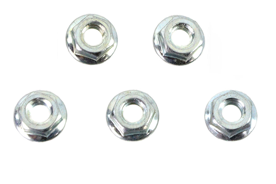 Serrated Hex Flange Nuts 5/16 inch-24 Zinc