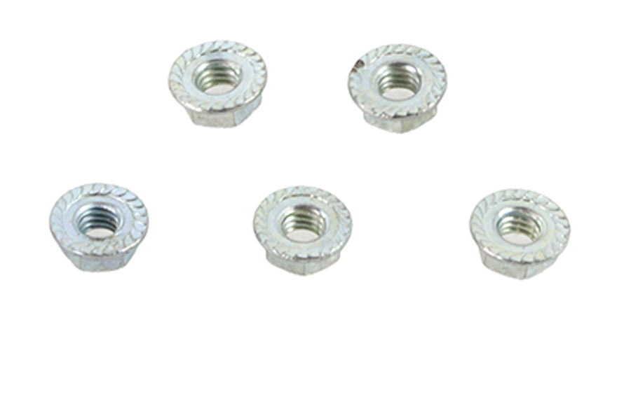 Serrated Hex Flange Nuts 5/16 inch-24 Zinc