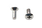 Teardrop Phillips Head Chrome Screw Set