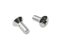 Load image into Gallery viewer, Teardrop Phillips Head Chrome Screw Set