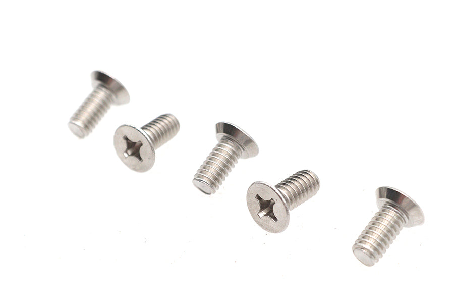12-24 x 1/2 inch Flat Head Phillips Screw, Stainless Steel
