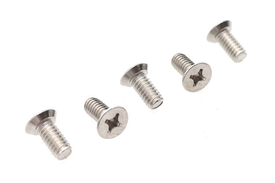 12-24 x 1/2 inch Flat Head Phillips Screw, Stainless Steel