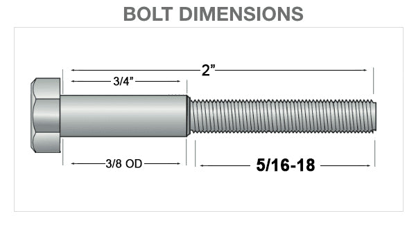 2 inch Hex Starter Bolt