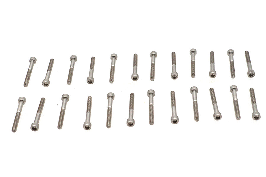 Stainless Steel Finned Cover Screw Set 24 Piece