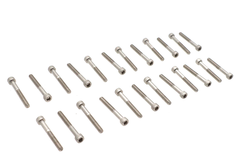 Stainless Steel Finned Cover Screw Set 24 Piece