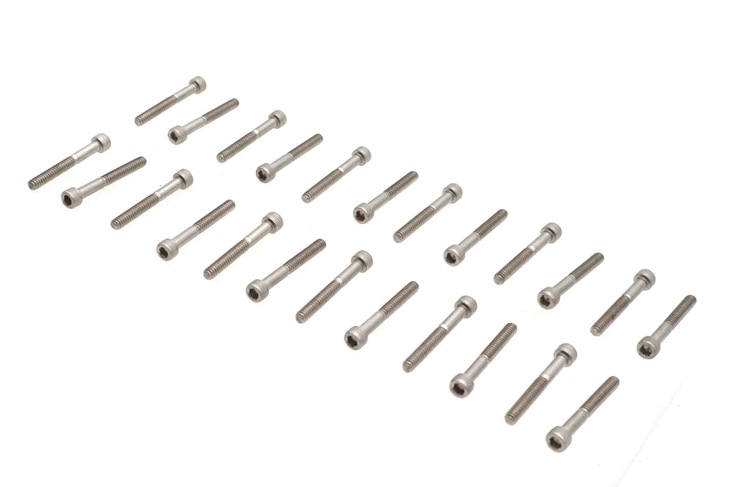 Stainless Steel Finned Cover Screw Set 24 Piece