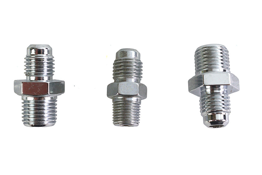 Chrome Oil Line Fitting