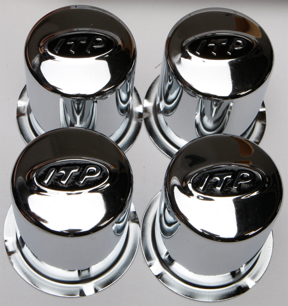 Steel 4/110 Chrome Cap 4 Pack