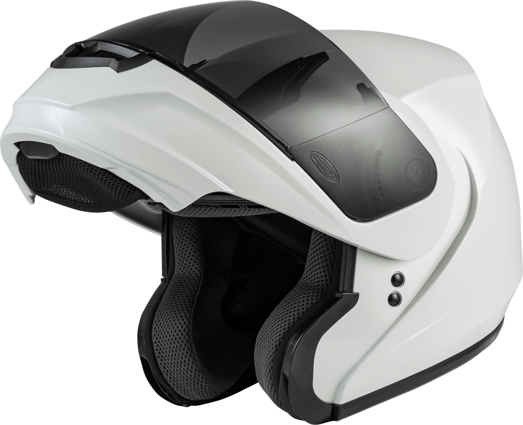 Md 04 Modular Helmet Pearl White 3x