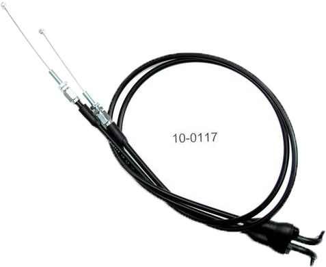 Black Vinyl Throttle Push Pull Cable Set