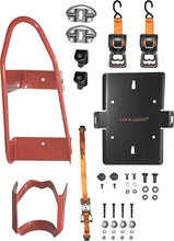 Load image into Gallery viewer, Motorcycle Combo Front Chock With Rear Ratchet Tie Straps