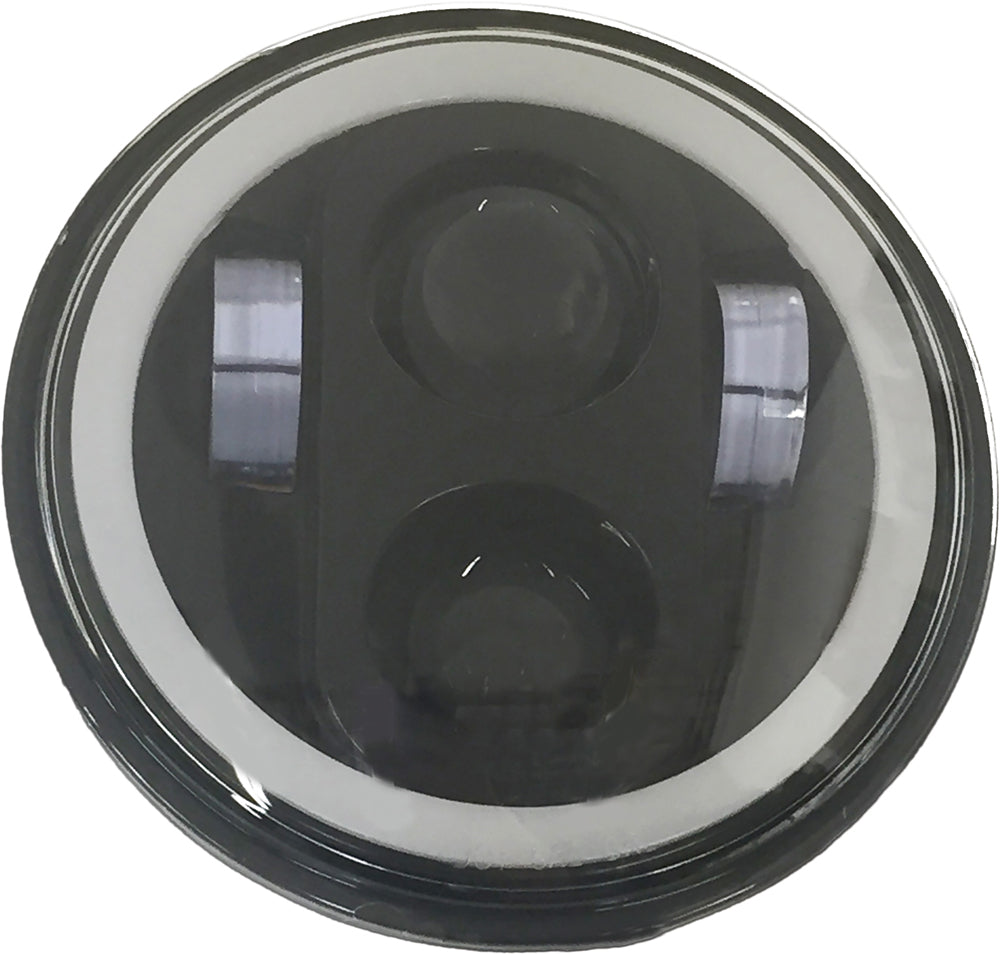5 3/4" Led Headlight With Full Halo Black