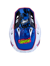 Load image into Gallery viewer, S M7 Blaster Helmet Ece06/Dot Wht/Blue/Red Glossy Sm