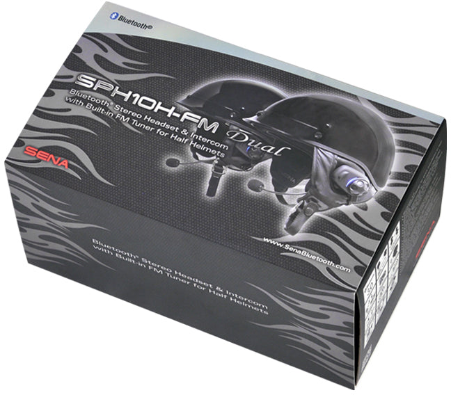 Sph10h Fm W/Built In Fm Tuner For Half Helmets Dual Pack