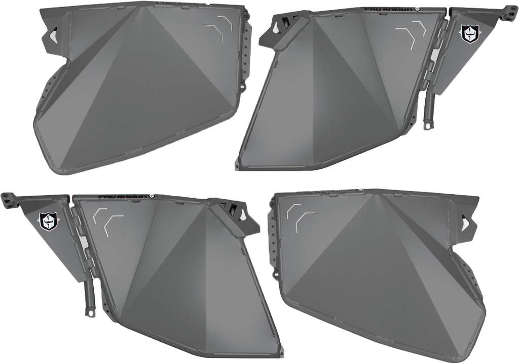 Traditional Half Doors Titanium Metallic Pol