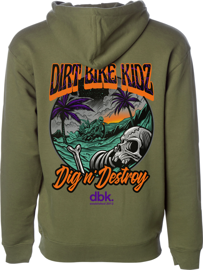 Boneyard Youth Hoodie Military Green Yx