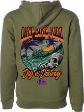 Load image into Gallery viewer, Boneyard Youth Hoodie Military Green Ys
