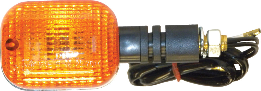 Universal Signal Lights Black W/Amber Lens