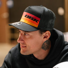 Load image into Gallery viewer, Sunday Stripe 2fifty Trucker Black Snapback Hat