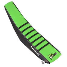 Load image into Gallery viewer, Seat Cover Team Kaw Replica Black/Green W/Ribs